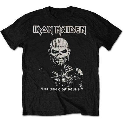 Picture of Iron Maiden Unisex T-Shirt: The Book of Souls White Contrast