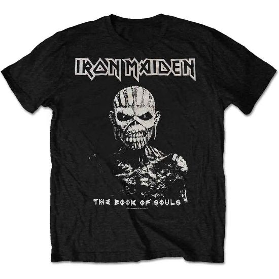 Picture of Iron Maiden Unisex T-Shirt: The Book of Souls White Contrast