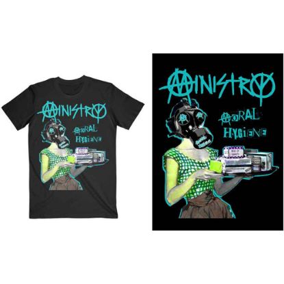 Picture of Ministry Unisex T-Shirt: Moral Hygiene Gasmask