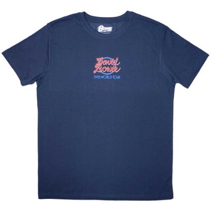 Picture of David Bowie Unisex T-Shirt: Mini 1978 World Tour Logo