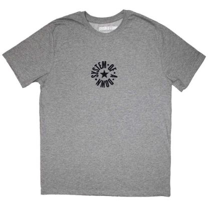 Picture of System Of A Down Unisex T-Shirt: Mini Circle Logo