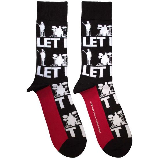 Picture of The Beatles Unisex Ankle Socks: Let It Be Silhouettes Repeat  