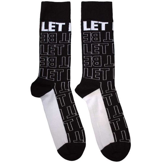 Picture of The Beatles Unisex Ankle Socks: Let It Be Text Outlines Repeat  