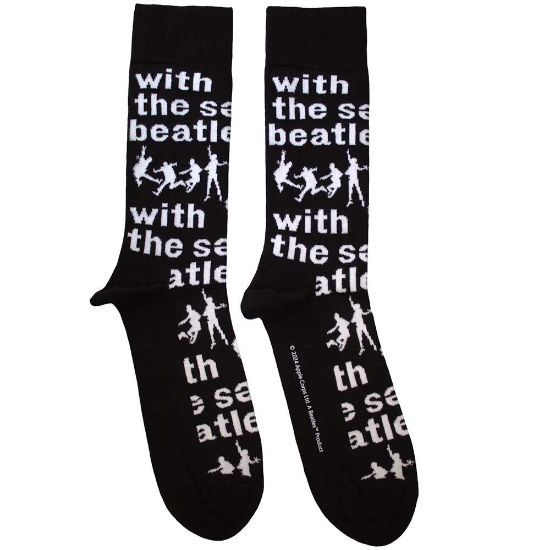 Picture of The Beatles Unisex Ankle Socks: With The Beatles Silhouettes Repeat  