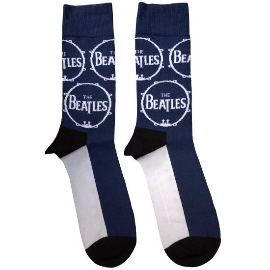 Picture of The Beatles Unisex Ankle Socks: Drum Logo Repeat  