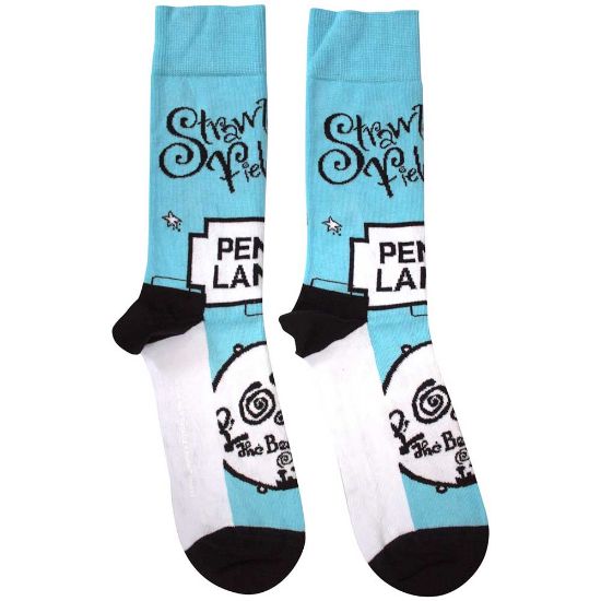 Picture of The Beatles Unisex Ankle Socks: Strawberry Fields/Penny Lane  