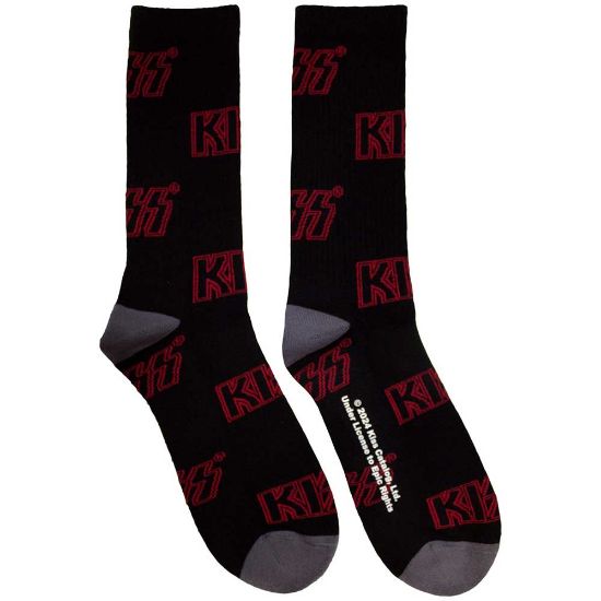 Picture of KISS Unisex Terry Socks: Logo Pattern  