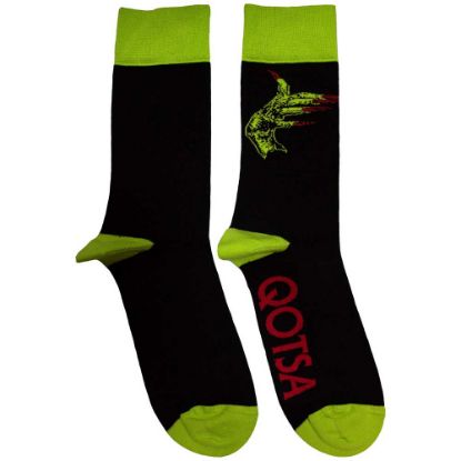 Picture of Queens Of The Stone Age Unisex Ankle Socks: Green Hands  