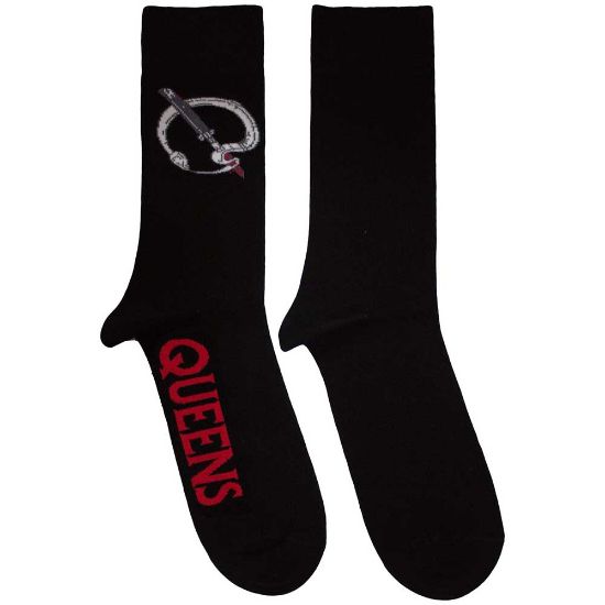 Picture of Queens Of The Stone Age Unisex Ankle Socks: Q Emblem  