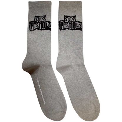 Picture of The Sex Pistols Unisex Terry Socks: Stacked Logo  