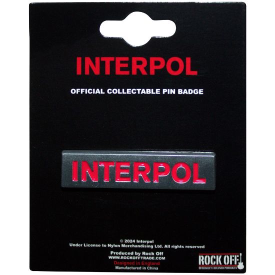 Picture of Interpol Pin Badge: Text Logo