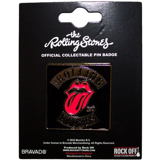 Picture of The Rolling Stones Pin Badge: Tour '78 Gold