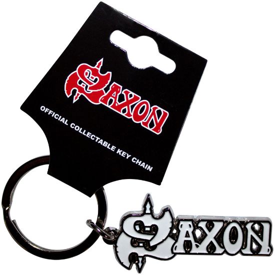 Picture of Saxon Keychain: White Logo