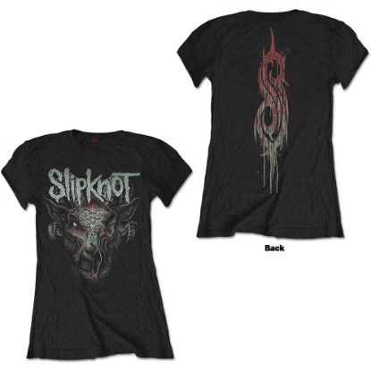 Picture of Slipknot Ladies T-Shirt: Infected Goat Back Print