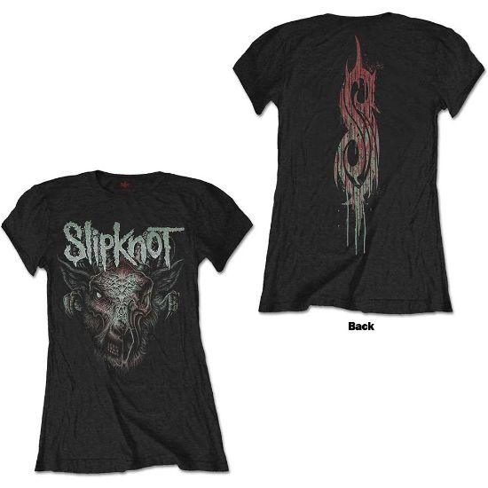 Picture of Slipknot Ladies T-Shirt: Infected Goat Back Print