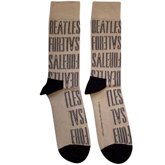 Picture of The Beatles  Ankle Socks: For Sale Text Outlines Repeat  