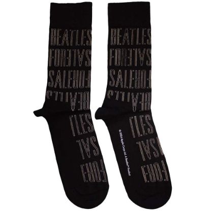 Picture of The Beatles  Ankle Socks: For Sale Text Outlines Repeat  