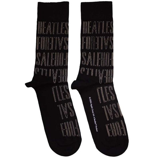 Picture of The Beatles  Ankle Socks: For Sale Text Outlines Repeat  