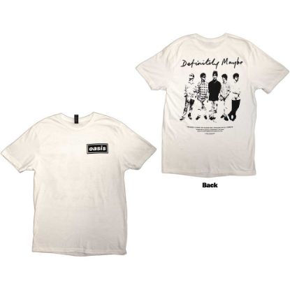 Picture of Oasis Unisex T-Shirt: Definitely Maybe Promo Back Print