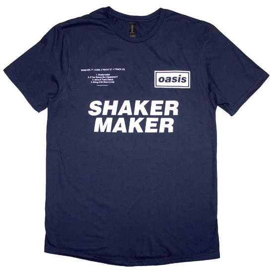 Picture of Oasis Unisex T-Shirt: Shakermaker Tracklisting