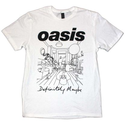 Picture of Oasis Unisex T-Shirt: Definitely Maybe Line Drawing