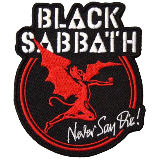 Picture of Black Sabbath Woven Patch: Archangel Never Say Die (Standard) 