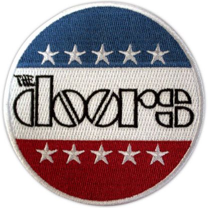 Picture of The Doors Woven Patch: Logo Stars & Stripes (Standard) 