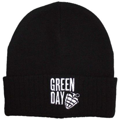 Picture of Green Day Unisex Beanie Hat: Stacked Logo & Grenade  