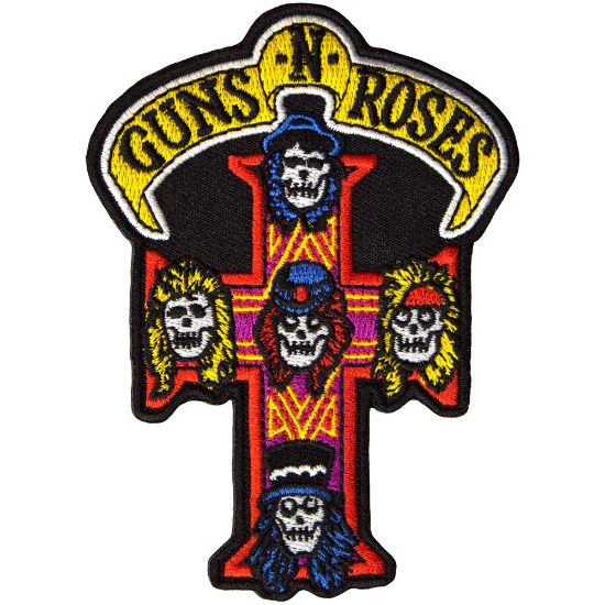 Picture of Guns N' Roses Printed Patch: Appetite For Destruction Cross (Standard) 