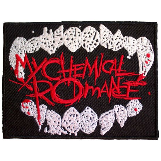 Picture of My Chemical Romance Woven Patch: The Black Parade Logo Fangs (Standard) 