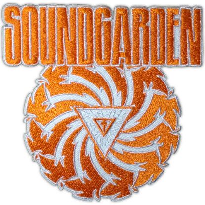 Picture of Soundgarden Woven Patch: Badmotorfinger Orange on White (Standard) 
