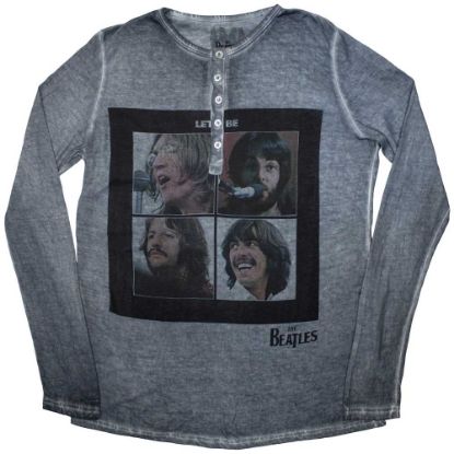 Picture of The Beatles Unisex Long Sleeve T-Shirt: Let It Be Stone Wash