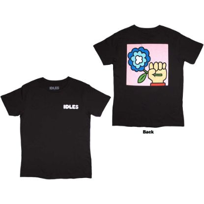 Picture of Idles Unisex T-Shirt: Cartoon Flower Back Print