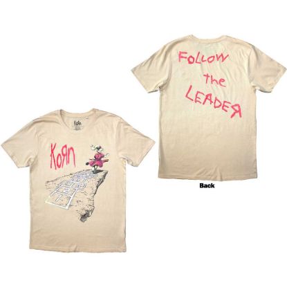 Picture of Korn Unisex T-Shirt: Follow The Leader Hopscotch Back Print