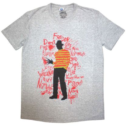 Picture of A Nightmare on Elm Street Unisex T-Shirt: Freddy Scribble Font  (Small)