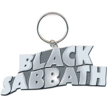 Picture of Black Sabbath Keychain: Wavy Logo Bordered