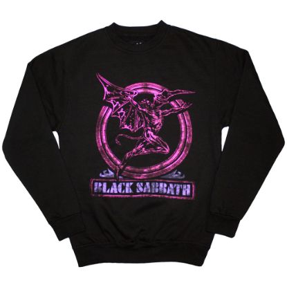 Picture of Black Sabbath Unisex Sweatshirt: Neon Pink Henry (Oversized)