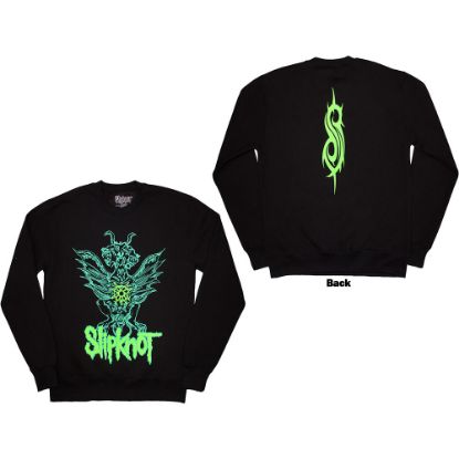 Picture of Slipknot Unisex Sweatshirt: Green Demon (Back Print & Oversized)