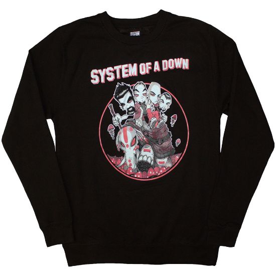 Picture of System Of A Down Unisex Sweatshirt: Mushroom People (Medium)