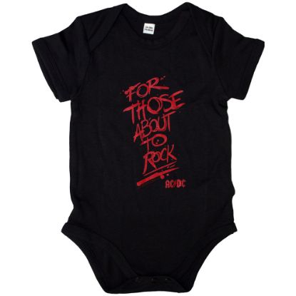 Picture of AC/DC Kids Baby Grow: For Those About To Rock (0-3 Months)