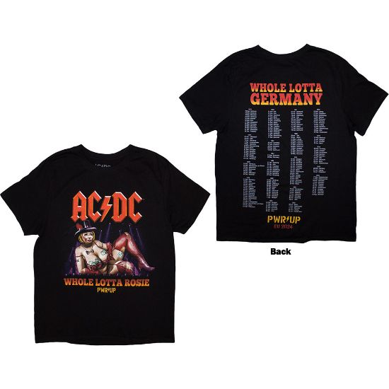 Picture of AC/DC Unisex T-Shirt: Whole Lotta Germany PWR-UP EU Tour '24 Ex-Tour Back Print