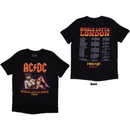 Picture of AC/DC Unisex T-Shirt: Whole Lotta London PWR-UP EU Tour '24 Ex-Tour Back Print