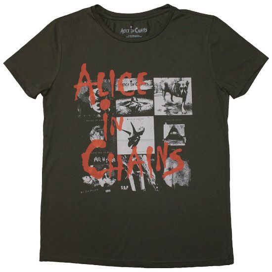 Picture of Alice In Chains Ladies T-Shirt: Albums Montage