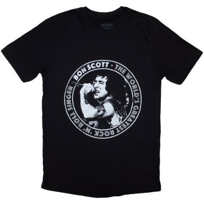 Picture of Bon Scott Unisex T-Shirt: World's Greatest RnR Singer (Small)