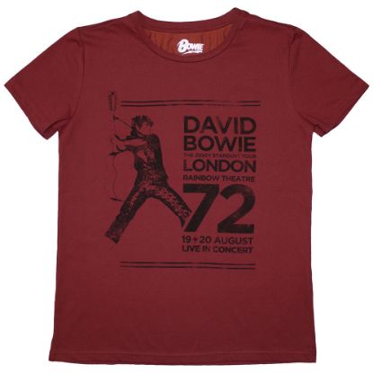 Picture of David Bowie Ladies T-Shirt: Rainbow Theatre