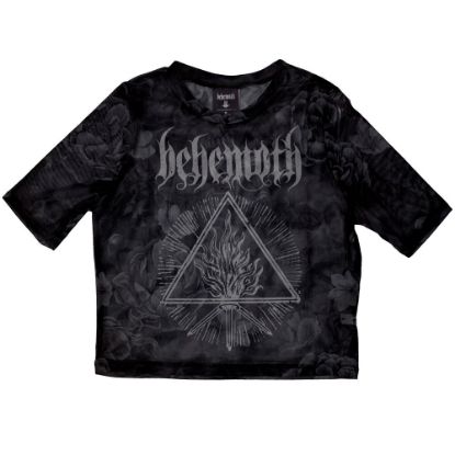 Picture of Behemoth Ladies Crop Top: Furor Divinus Mesh