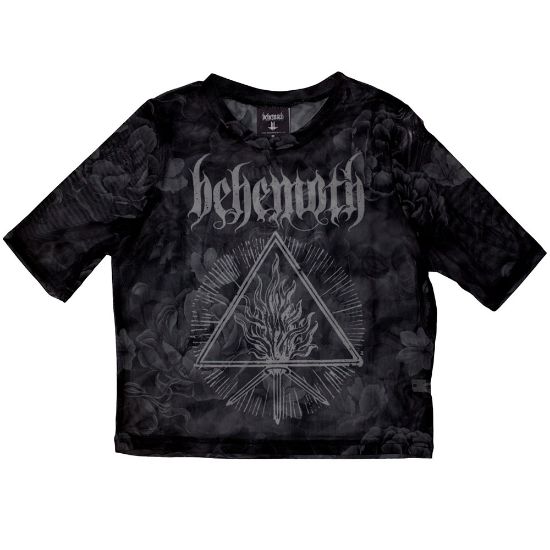 Picture of Behemoth Ladies Crop Top: Furor Divinus Mesh