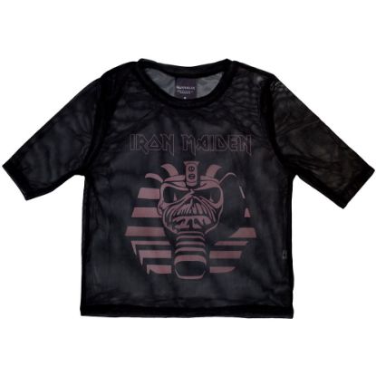 Picture of Iron Maiden Ladies Crop Top: Powerslave Mummy Mesh