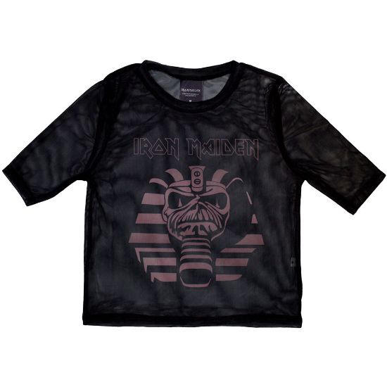 Picture of Iron Maiden Ladies Crop Top: Powerslave Mummy Mesh