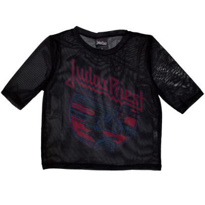 Picture of Judas Priest Ladies Crop Top: Screaming For Vengeance Mesh